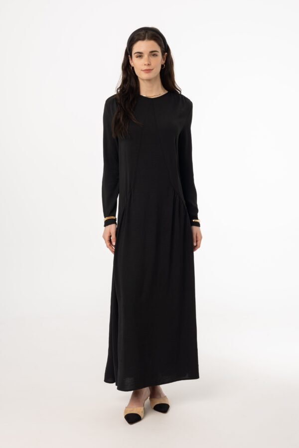 Black Detail Maxi Dress